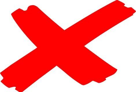 Red X Clipart X Marks The Spot 2 Clip Art At Clker - X Marks