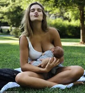 Stormi Bree posts candid snap breastfeeding baby daughter Da