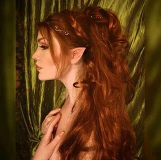 Tathariel Elf hair, Elven hairstyles, Fantasy hair