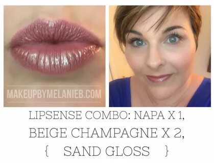 This combo with LipSense Napa, Beige Champagne and Pearl Glo