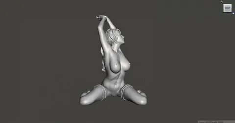 3d printable nude female body pose 06 3D Print Models in Wom