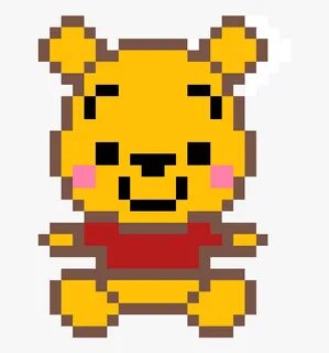 Transparent Winnie The Pooh Png - Minecraft Pixel Art Teddy 