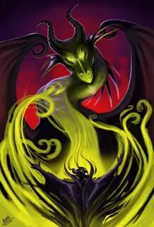 Image result for maleficent dragon art Arte da disney, Maléf