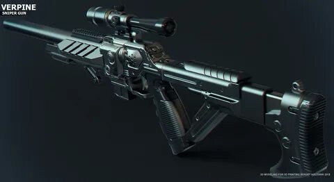 Verpine sniper gun on Behance