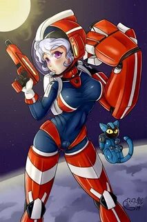 Space Girl w/ Cat by PoeTheWonderCat -- Fur Affinity dot net