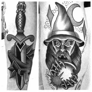 traditional wizard tattoo Tatuajes, Personajes
