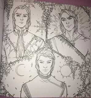 Pin by naomi on A Court of Thorns and Roses Coloring book ar
