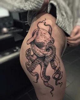 Fabulous Octopus Tattoo On Hip - Blurmark