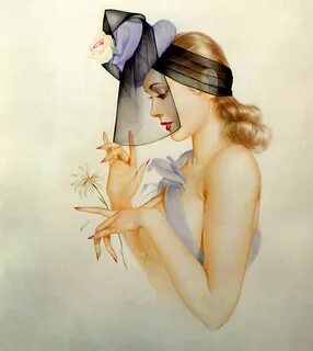 Alberto VARGAS Pin-Up ✿ Catherine La Rose The Poet of Painti