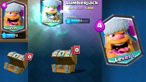 Legendary in a Free Chest Clash Royale LUMBERJACK! - YouTube