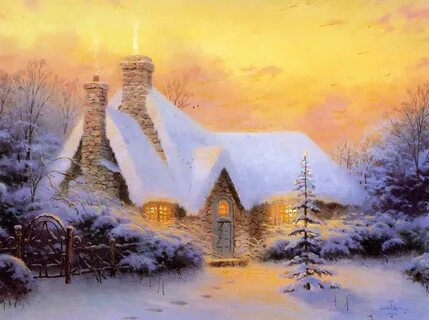 Thomas KINKADE ✿ Catherine La Rose The Poet of Painting