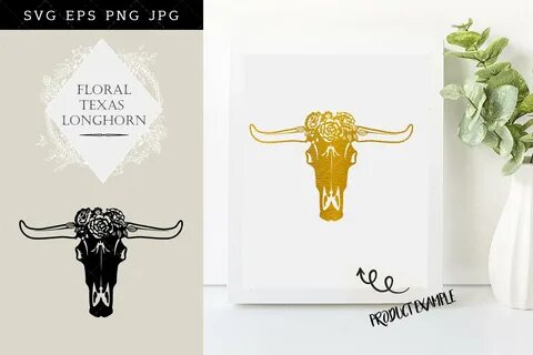 Texas Longhorn SVG File,Longhorn SVG,Monogram Frame SVG-Cutt