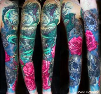 Красивые цветные татуировки (79 фото)