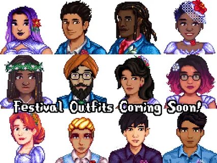 Diverse Stardew Valley with Seasonal Villager Outfits (DSVO)