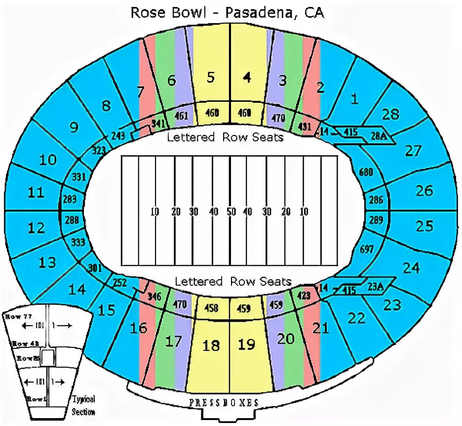 Hollywood Bowl Seating Chart With Seat Numbers