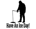 Fishing clipart ice fishing - Pencil and in color fishing cl
