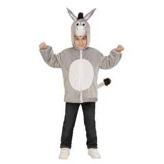 Pluche ezel kostuum voor carnaval 
