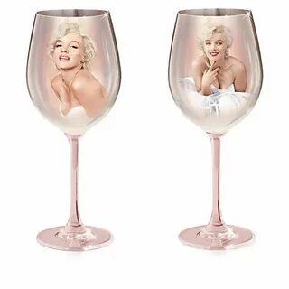 Marilyn Monroe Wine Glass Collection With Portraits Marilyn 