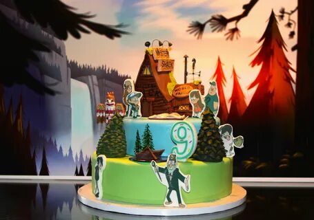 Gravity Falls cake for my son's 9 th birthday Fall birthday parties, Gravity fal