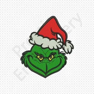 Angry Face Grinch Embroidery Designs Grinch Embroidery Etsy