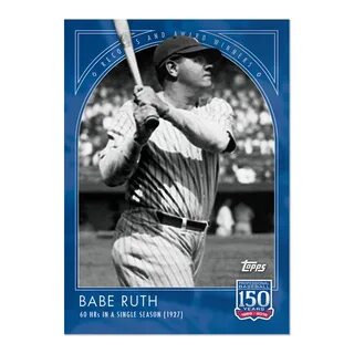 150 Years of Baseball #1 - Records and Awards: Babe Ruth - P