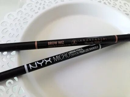 Shimmering Image: Anastasia Brow Wiz vs. Nyx Micro Brow, is it a dupe? 