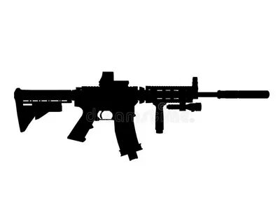 Carbine Silhouette Stock Illustrations - 1,885 Carbine Silho