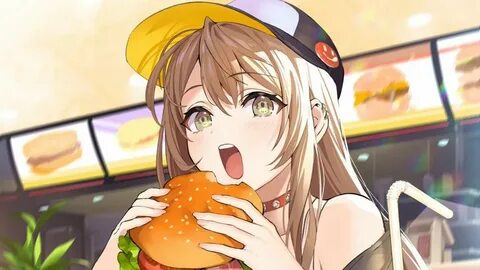 Anime Girls eating Hamburgers 2.🍔 Anime Amino