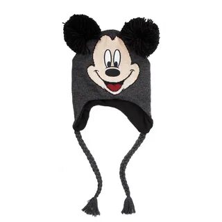 Mickey Mouse Gray Peruvian Pom Ear Costume Hat