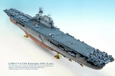 1/350 CV-6 USS Enterprise 1942 Late Version - aircraft carrier - iModeler