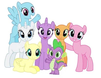 mane 6 group picture base My little pony friendship, Mlp my 