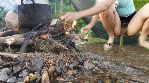 Primitive Life - LIVING OFF GRID Cooking And Camping In The 