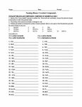 Naming Covalent Compounds Worksheet Naming binary covalent c
