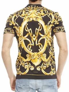 T-shirt Versace - T-shirt con stampa Barocco - A68988A218544