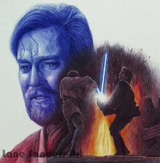 Obi-Wan Kenobi Drawing Star wars drawings, Portrait drawing,