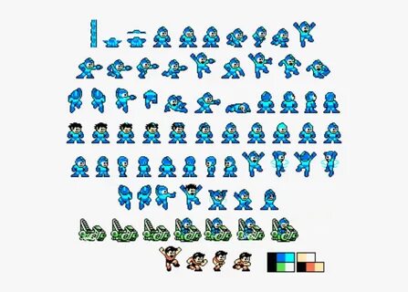 Transparent Mega Man Sprite Png - Megaman Copy Robot Sprite,