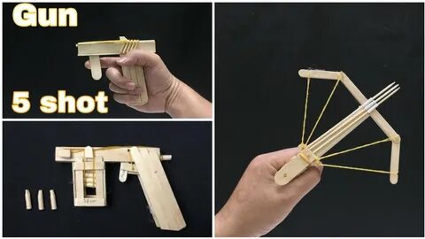 Wow ! Top 3 Amazing Diy Weapon From Popsicle Sticks - YouTub