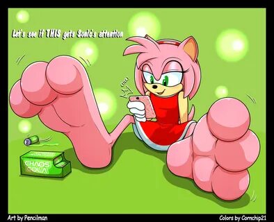 Chaos Cola Foot Growth: Amy Rose' *ALT* By Pencilman by corn