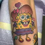 Spongebob Girl Tattoo Tattoos, Vegas tattoo, Cute tattoos
