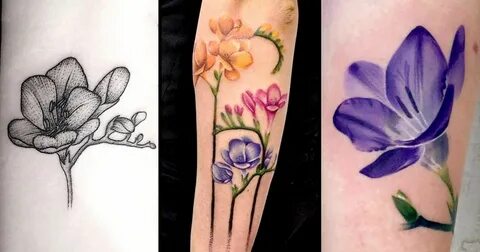 A Secret Garden Full of Freesia Tattoos Birth flower tattoos