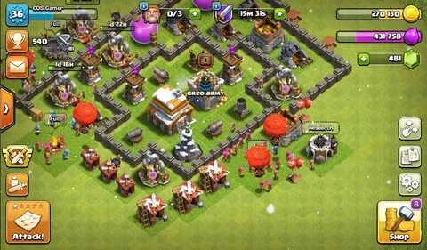 Clash of Clans Bases farm for Town hall 5 - ClashTrack.com