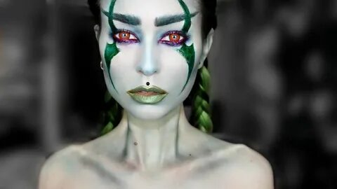 Dark Elf Halloween Makeup Evelina Forsell - YouTube