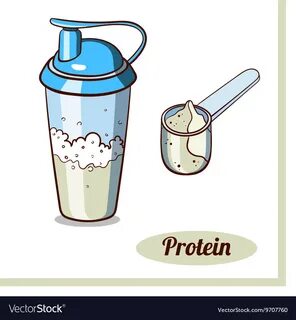 Scoop protein shaker classic Royalty Free Vector Image
