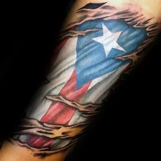 Puerto Rican Flag Tattoo On Hand - SANUWA TATTOOS SYMBOLS