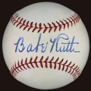 Babe Ruth Signed Baseball -Contact your favorite celebs free