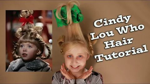 HOW TO CINDY LOU WHO HAIR TUTORIAL - YouTube