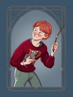 Ron Weasley Dibujos animados de harry potter, Harry potter i
