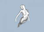 Flying girl free 3d model - download stl file