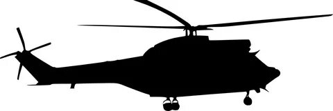 Helicopter Silhouette Png Clipart Royalty Free Stock - Black