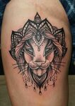 Pin by Lola Ruiz on Tattoos Lion tattoo on thigh, Body art t